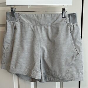 Calia Workout Shorts, Medium, light gray.